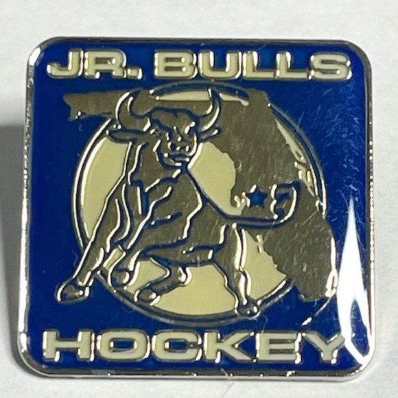 Jr. Bulls Youth Hockey Tampa, Florida Lapel Hat Pin 1" - Picture 2 of 6